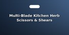 Multi-Blade Kitchen Herb Scissors & Shears